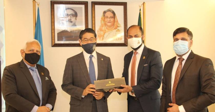 ঢাকা চেম্বার, অ্যান্ড ইন্ডাস্ট্রি, রাষ্ট্রদূত, সৌজন্য, জাপান